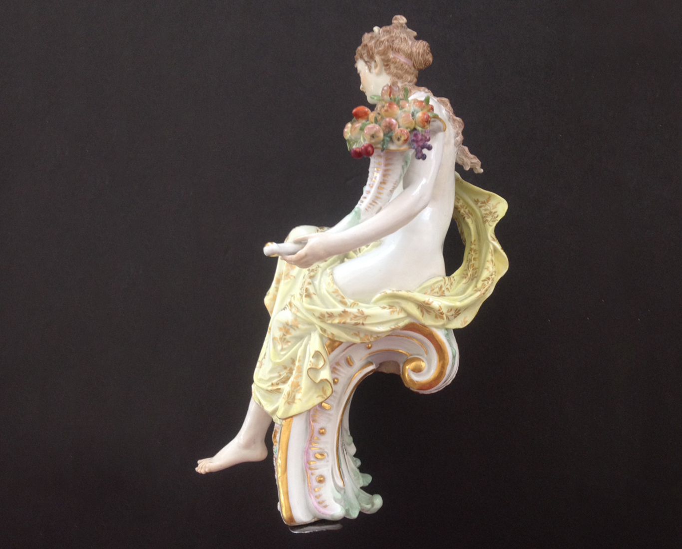 Hand painted Meissen porcelain of Fortuna